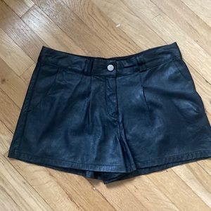 Womens leather shorts size 25